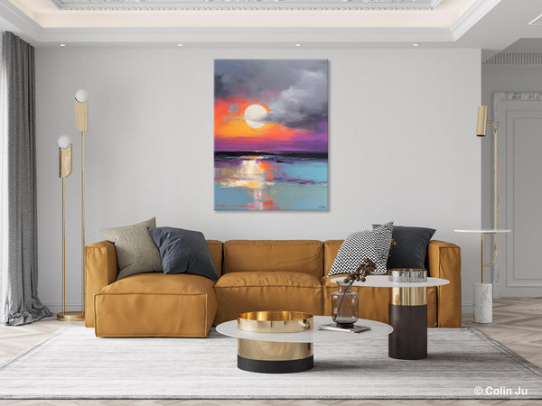 Contemporary Canvas Wall Art, Original Hand Painted Oil Paintings, Canvas Paintings Behind Sofa, Abstract Paintings for Bedroom, Buy Paintings Online-Grace Painting Crafts