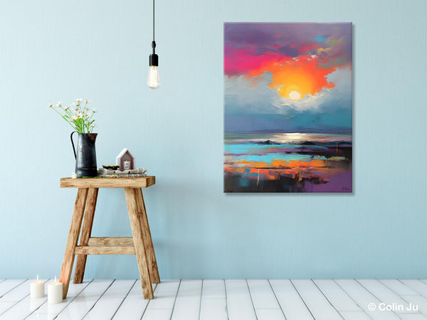 Original Hand Painted Oil Paintings, Canvas Paintings Behind Sofa, Contemporary Canvas Wall Art, Abstract Paintings for Bedroom, Buy Paintings Online-Grace Painting Crafts