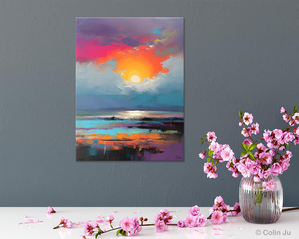 Original Hand Painted Oil Paintings, Canvas Paintings Behind Sofa, Contemporary Canvas Wall Art, Abstract Paintings for Bedroom, Buy Paintings Online-Grace Painting Crafts