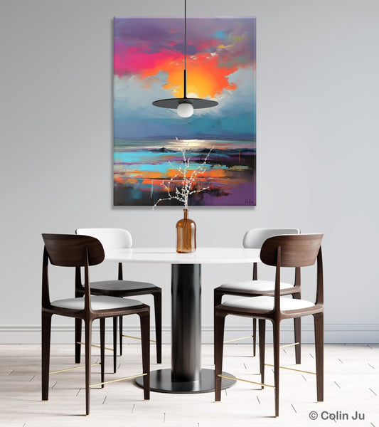 Original Hand Painted Oil Paintings, Canvas Paintings Behind Sofa, Contemporary Canvas Wall Art, Abstract Paintings for Bedroom, Buy Paintings Online-Grace Painting Crafts