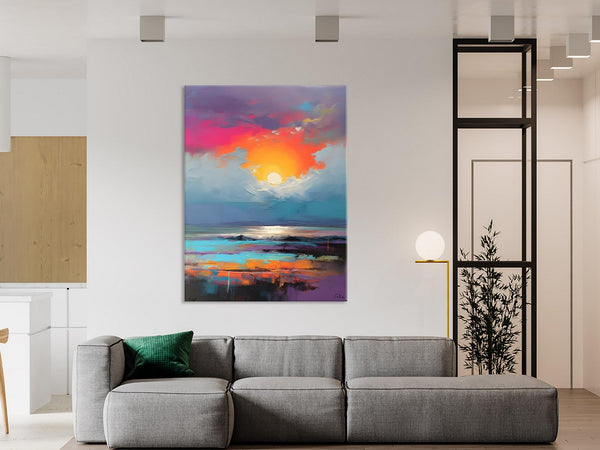 Original Hand Painted Oil Paintings, Canvas Paintings Behind Sofa, Contemporary Canvas Wall Art, Abstract Paintings for Bedroom, Buy Paintings Online-Grace Painting Crafts