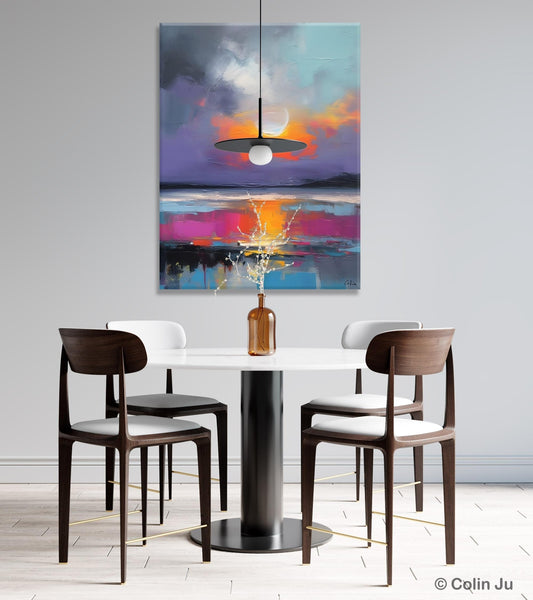 Contemporary Canvas Wall Art, Abstract Paintings for Bedroom, Original Hand Painted Oil Paintings, Canvas Paintings Behind Sofa, Buy Paintings Online-Grace Painting Crafts
