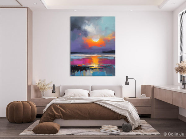 Contemporary Canvas Wall Art, Abstract Paintings for Bedroom, Original Hand Painted Oil Paintings, Canvas Paintings Behind Sofa, Buy Paintings Online-Grace Painting Crafts