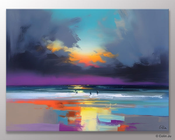 Large Landscape Canvas Paintings, Buy Art Online, Living Room Abstract Paintings, Original Landscape Abstract Painting, Simple Wall Art Ideas-Grace Painting Crafts