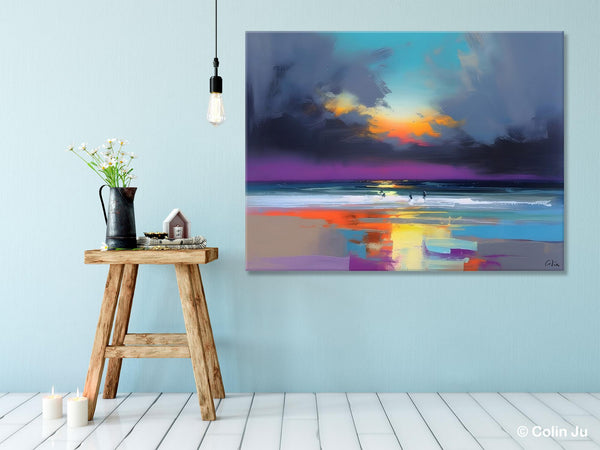 Large Landscape Canvas Paintings, Buy Art Online, Living Room Abstract Paintings, Original Landscape Abstract Painting, Simple Wall Art Ideas-Grace Painting Crafts