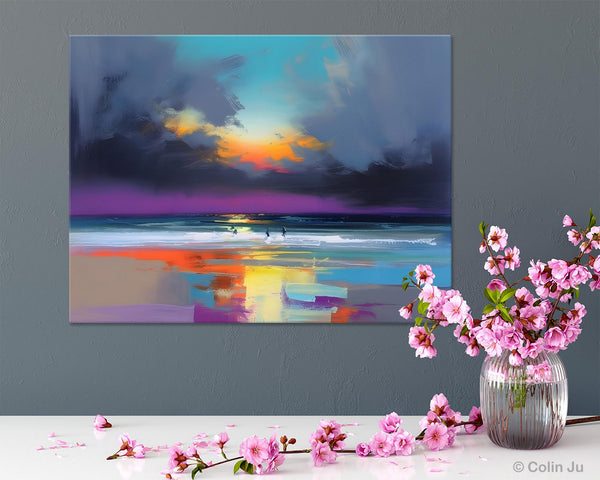 Large Landscape Canvas Paintings, Buy Art Online, Living Room Abstract Paintings, Original Landscape Abstract Painting, Simple Wall Art Ideas-Grace Painting Crafts