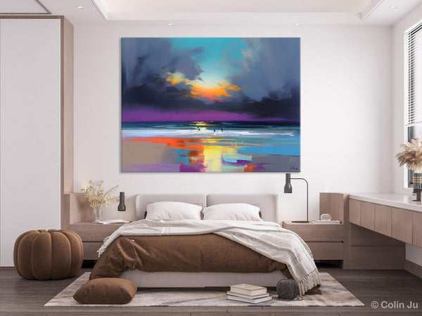 Large Landscape Canvas Paintings, Buy Art Online, Living Room Abstract Paintings, Original Landscape Abstract Painting, Simple Wall Art Ideas-Grace Painting Crafts