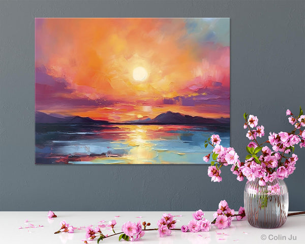 Simple Wall Art Ideas, Original Landscape Abstract Painting, Dining Room Abstract Paintings, Large Landscape Canvas Paintings, Buy Art Online