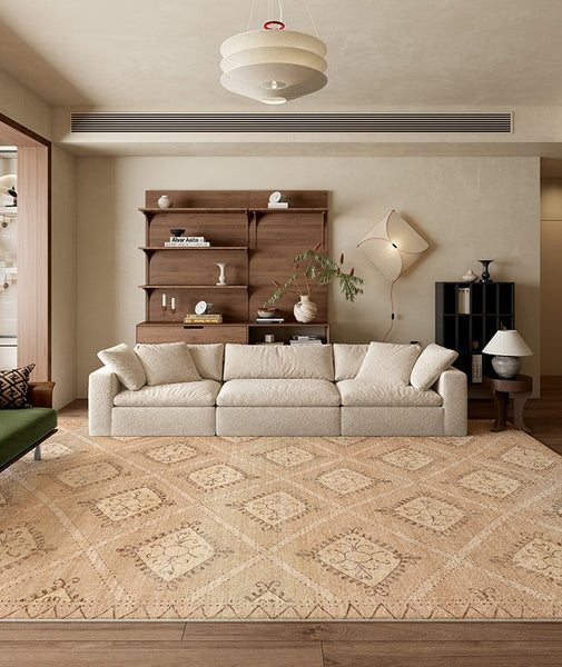 Modern Rugs under Dining Room Table, Geometric Modern Carpets for Office, Abstract Modern Rugs for Living Room, Contemporary Modern Rugs Next to Bed-Grace Painting Crafts