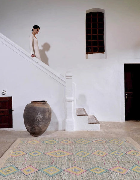 Extra Large Vintage Persian Rugs, Morocco Rugs for Dining Room, Traditional Colorful Moroccan Rug, Bedroom Vintage Rugs, Oversized Area Rugs for Living Room-Grace Painting Crafts