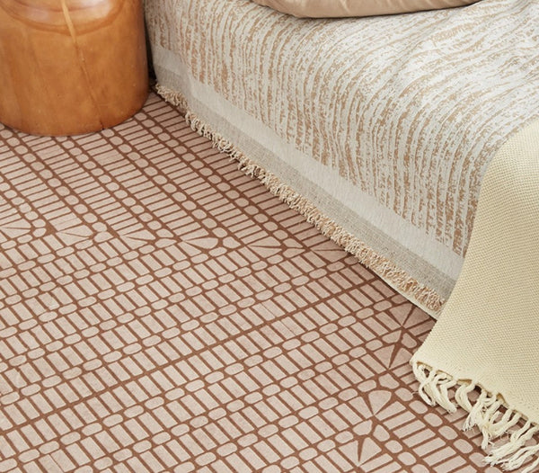 Mid Century Geometric Carpets, Modern Rugs under Dining Room Table, Contemporary Modern Rugs Next to Bed, Abstract Modern Rugs for Living Room-Grace Painting Crafts