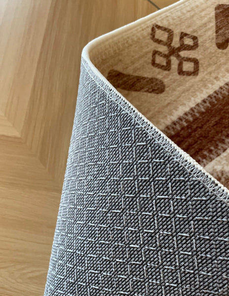 Mid Century Modern Rugs Next to Bed, Contemporary Rugs for Bedroom, Abstract Modern Carpets for Living Room, Modern Rugs for Dining Room-Grace Painting Crafts
