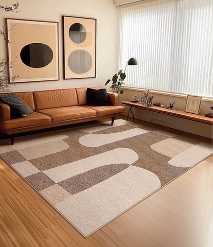 Contemporary Rugs for Kitchen, Living Room Modern Rugs, Geometric Modern Rugs for Sale, Abstract Modern Rug Ideas for Bedroom-Grace Painting Crafts