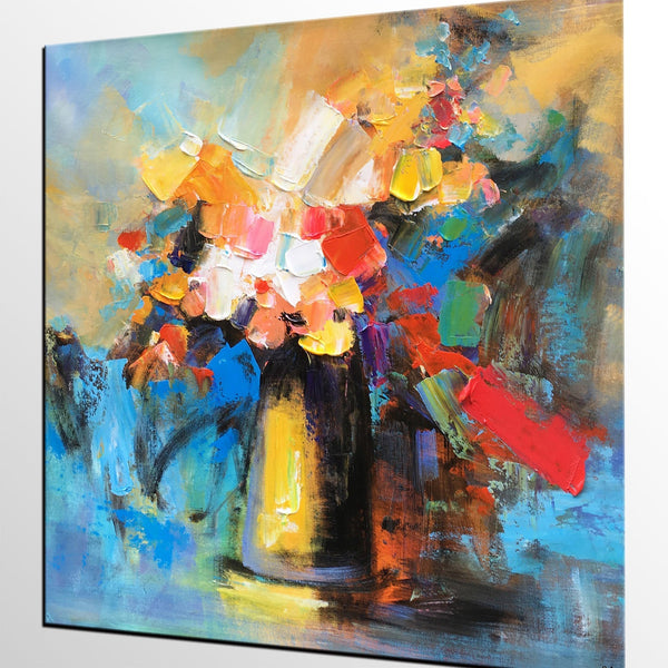 Flower Acrylic Painting, Abstract Acrylic Painting, Flower Painting for Sale, Custom Acrylic Painting on Canvas, Abstract Art on Canvas-Grace Painting Crafts