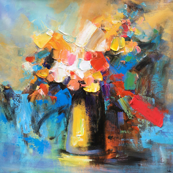 Flower Acrylic Painting, Abstract Acrylic Painting, Flower Painting for Sale, Custom Acrylic Painting on Canvas, Abstract Art on Canvas-Grace Painting Crafts