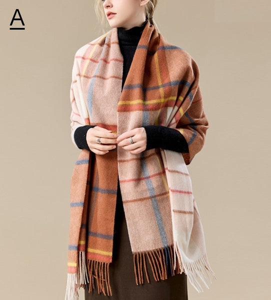 Christmas Holiday Gift, Evening Wrap, Large Wool Scarf, Winter Shawl, Elegant Shawl, Warm Cape, Cold Weather Scarf, Fashion Scarf, Oversized Scarf, Winter Shawl-Grace Painting Crafts