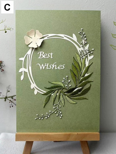 Best Wishes Embroidery Greeting Cards, Beautiful Greeting Cards to Friends, Creative Birthday Greeting Card, Original Handmade Embroidery Greeting Cards-Grace Painting Crafts