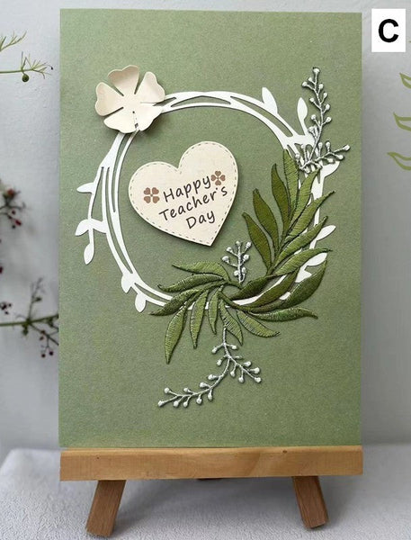 Creative Teacher's Day Greeting Card, Beautiful Greeting Cards, Embroidery Greeting Cards, Original Handmade Embroidery Greeting Cards-Grace Painting Crafts