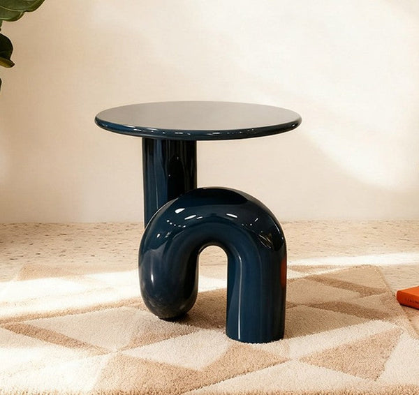 Contemporary Round Side Table, Minimalist Modern Occasional Table, Low Profile Sofa Table, Unique Small End Table, Portable Casual Side Table, Creative Coffee Table, Lightweight Indoor Outdoor Table, Contemporary Side Table-Grace Painting Crafts