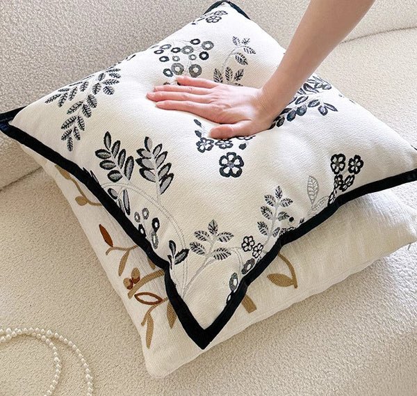 Decorative Pillows for Couch, Square Decorative Pillow Covers, Farmhouse Decorative Pillows for Sofa, Spring Swallow Decorative Pillows for Bedroom-Grace Painting Crafts