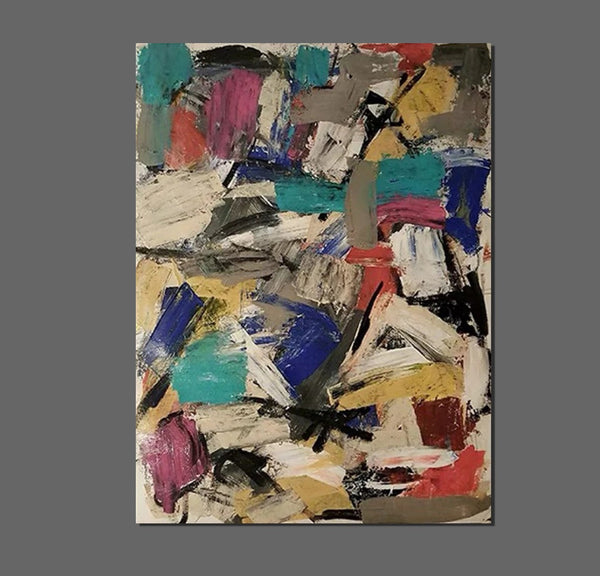 Large Abstract Paintings, Contemporary Acrylic Wall Art Ideas, Large Paintings for Living Room, Simple Modern Art, Modern Canvas Painting-Grace Painting Crafts