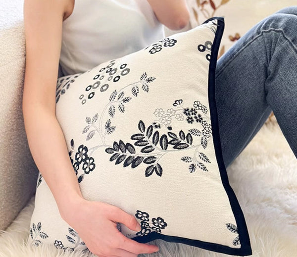 Decorative Pillows for Couch, Square Decorative Pillow Covers, Farmhouse Decorative Pillows for Sofa, Spring Swallow Decorative Pillows for Bedroom-Grace Painting Crafts