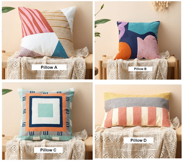 Large Modern Sofa Cushion, Decorative Pillow Covers, Modern Pillows for Couch, Abstract Decorative Throw Pillows for Living Room-Grace Painting Crafts