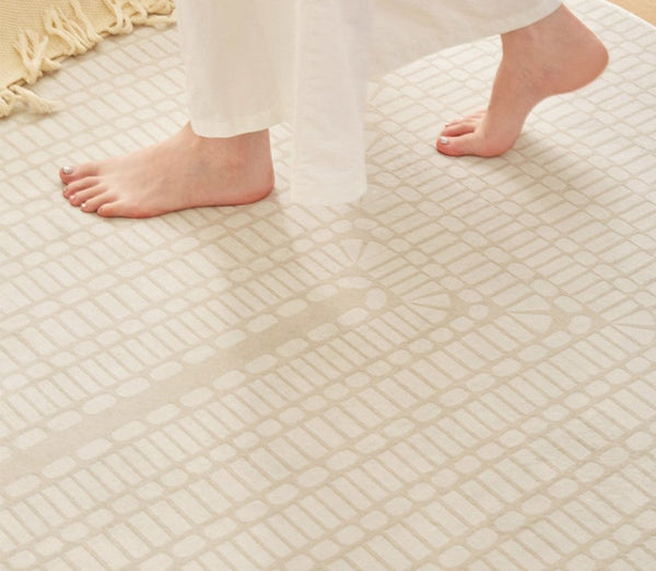 Bedroom Modern Floor Rugs, Modern Area Rug for Living Room, Large Area Rugs for Office, Mid Century Contemporary Rugs under Sofa-Grace Painting Crafts