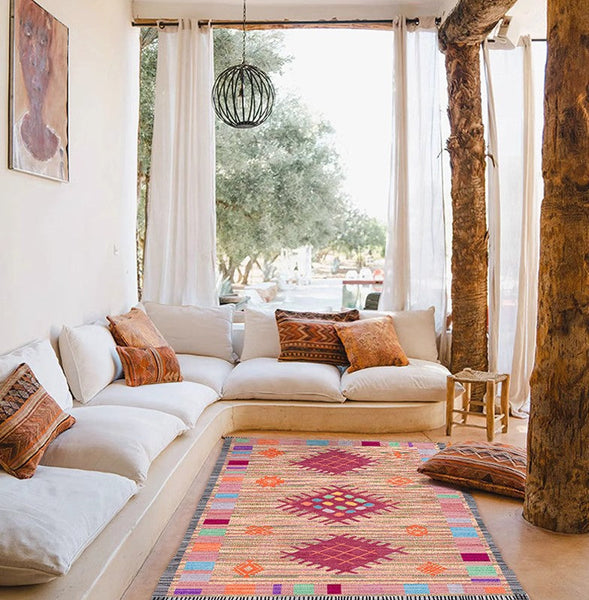 Vintage Persian Rugs, Bedroom Morocco Rugs, Vintage Rugs for Dining Room, Extra Large Traditional Colorful Moroccan Rug, Oversized Area Rugs for Living Room-Grace Painting Crafts