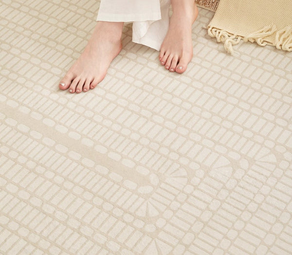 Bedroom Modern Floor Rugs, Modern Area Rug for Living Room, Large Area Rugs for Office, Mid Century Contemporary Rugs under Sofa-Grace Painting Crafts