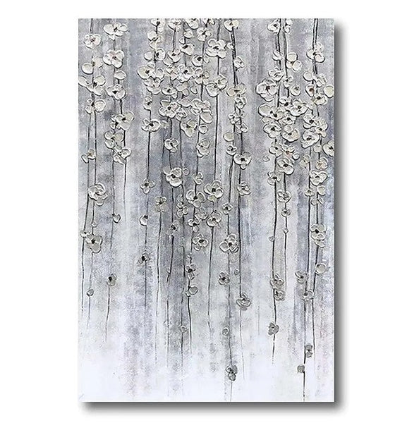 Paintings for Bedroom, Abstract Flower Painting, Flower Acrylic Painting, Canvas Painting Flower, Simple Modern Acrylic Paintings-Grace Painting Crafts