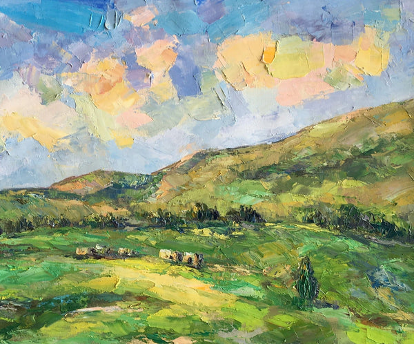 Landscape Painting for Sale, Mountain Painting, Custom Original Landscape Painting on Canvas, Landscape Painting for Living Room-Grace Painting Crafts