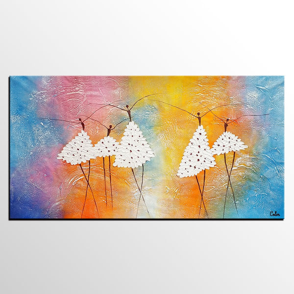 Modern Painting, Abstract Canvas Painting, Acrylic Canvas Painting, Ballet Dancer Painting, Wall Art Painting, Bedroom Canvas Paintings-Grace Painting Crafts