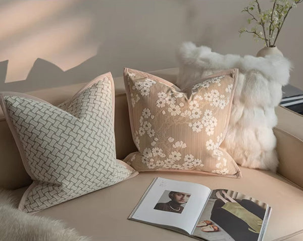 Living Room Decorative Throw Pillows, Modern Decorative Pillow Cover, Decorative Pillow Arrangement Ideas for Couch, Modern Sofa Pillows-Grace Painting Crafts