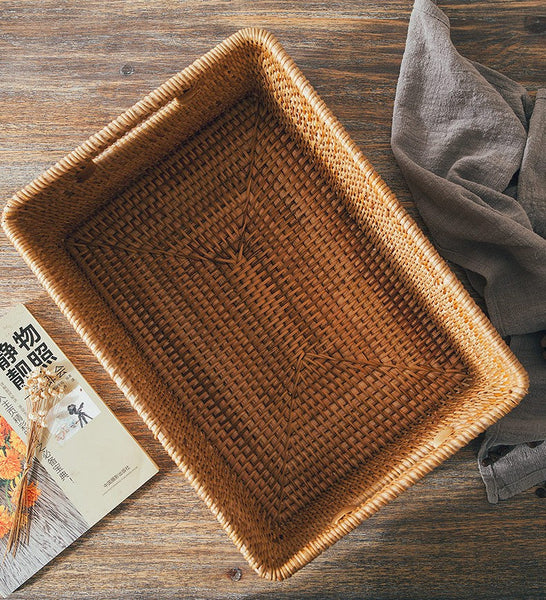 Storage Basket for Shelves, Rectangle Storage Basket for Toys, Storage Baskets for Bathroom, Kitchen Storage Baskets-Grace Painting Crafts