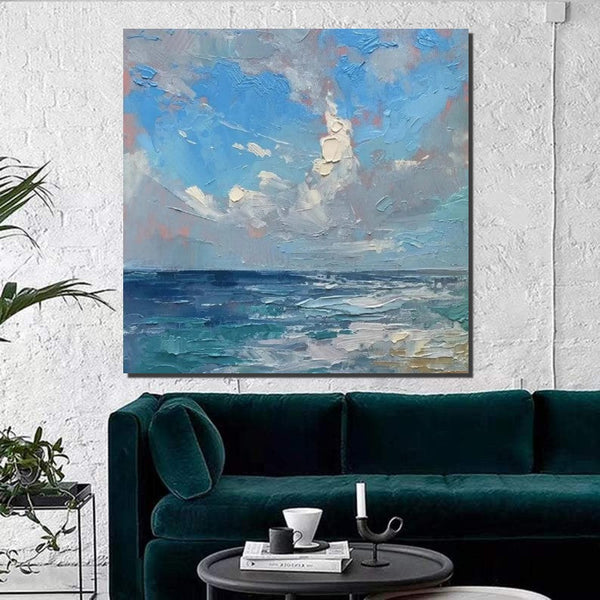 Abstract Landscape Canvas Painting for Living Room, Modern Wall Art Painting, Contemporary Abstract Artwork, Heavy Texture Paintings for Interior Design-Grace Painting Crafts