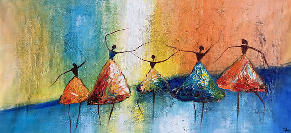 Acrylic Abstract Painting, Ballet Dancer Painting, Abstract Modern Painting, Modern Paintings for Living Room,Custom Art-Grace Painting Crafts