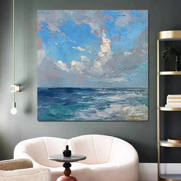 Abstract Landscape Canvas Painting for Living Room, Modern Wall Art Painting, Contemporary Abstract Artwork, Heavy Texture Paintings for Interior Design-Grace Painting Crafts
