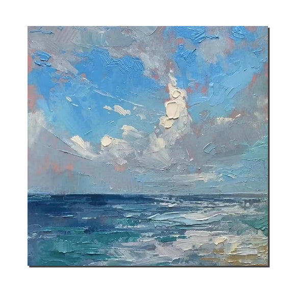 Abstract Landscape Canvas Painting for Living Room, Modern Wall Art Painting, Contemporary Abstract Artwork, Heavy Texture Paintings for Interior Design-Grace Painting Crafts