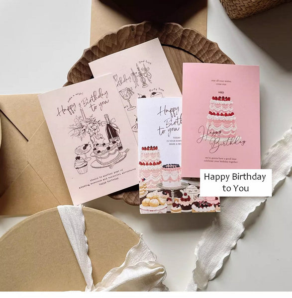 Creative Birthday Greeting Cards, Birthday Cards to Friends, Happy Birthday Cards, Beautiful Birthday Greeting Cards to Lovers, Greeting Cards to Mother-Grace Painting Crafts