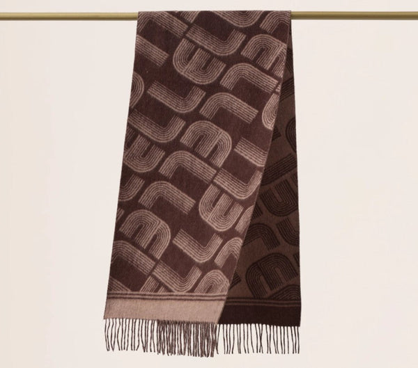 Cold Weather Scarf, Fashion Designer Scarf, Elegant Scarf, Holiday Women Scarf, Modern Wool Scarf, Warm Winter Scarf, Soft Cashmere Scarf for Women-Grace Painting Crafts