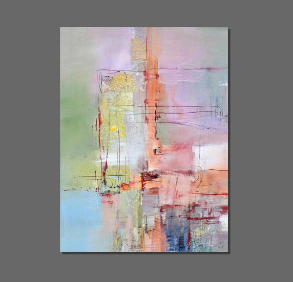 Abstract Acrylic Paintings for Living Room, Buy Paintings Online, Contemporary Canvas Wall Art, Modern Contemporary Artwork-Grace Painting Crafts