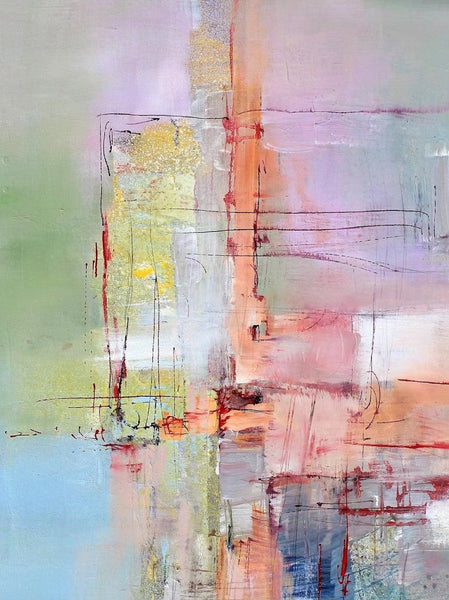Abstract Acrylic Paintings for Living Room, Buy Paintings Online, Contemporary Canvas Wall Art, Modern Contemporary Artwork-Grace Painting Crafts