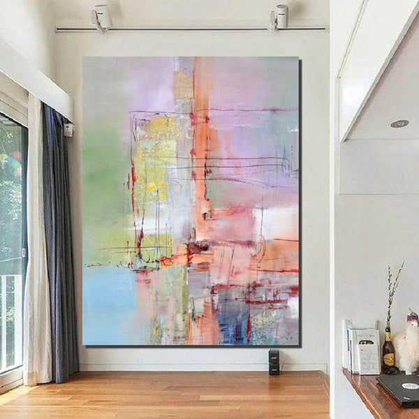 Abstract Acrylic Paintings for Living Room, Buy Paintings Online, Contemporary Canvas Wall Art, Modern Contemporary Artwork-Grace Painting Crafts
