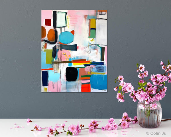 Original Acrylic Wall Art, Oversized Contemporary Acrylic Paintings, Abstract Canvas Paintings, Extra Large Canvas Painting for Living Room-Grace Painting Crafts