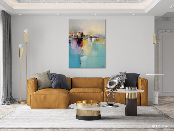 Oversized Contemporary Acrylic Paintings, Modern Abstract Paintings, Extra Large Canvas Painting for Living Room, Original Canvas Wall Art-Grace Painting Crafts
