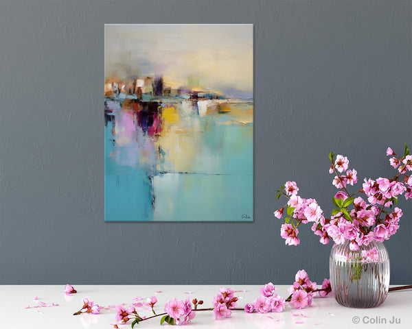 Oversized Contemporary Acrylic Paintings, Modern Abstract Paintings, Extra Large Canvas Painting for Living Room, Original Canvas Wall Art-Grace Painting Crafts