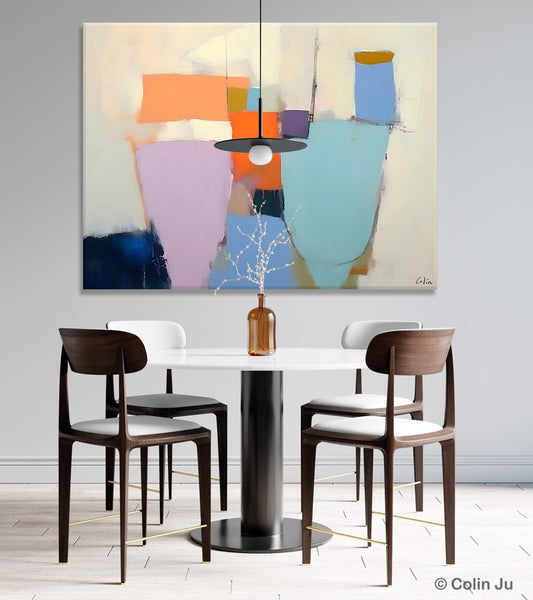Simple Wall Painting Ideas for Living Room, Extra Large Painting on Canvas, Contemporary Acrylic Art, Original Abstract Wall Art Paintings-Grace Painting Crafts