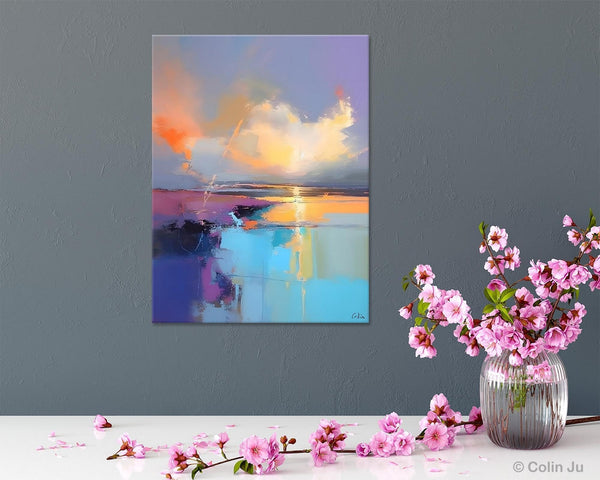 Original Landscape Paintings, Modern Paintings, Large Contemporary Wall Art, Acrylic Painting on Canvas, Extra Large Paintings for Bedroom-Grace Painting Crafts