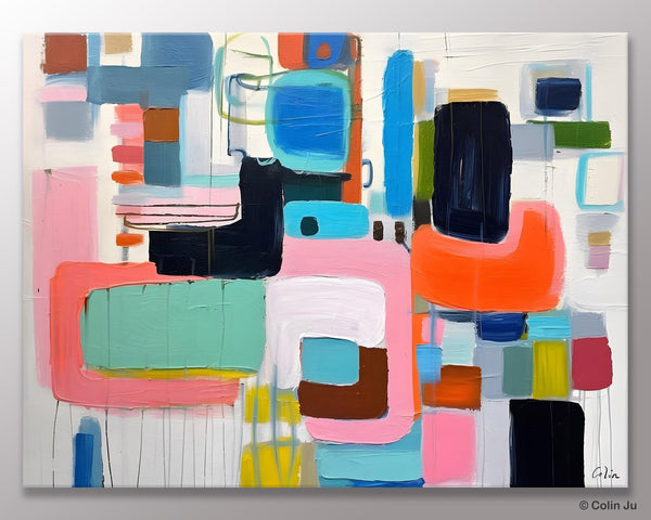 Contemporary Acrylic Paintings, Modern Wall Art Ideas for Living Room, Extra Large Canvas Paintings, Original Abstract Painting, Impasto Art-Grace Painting Crafts